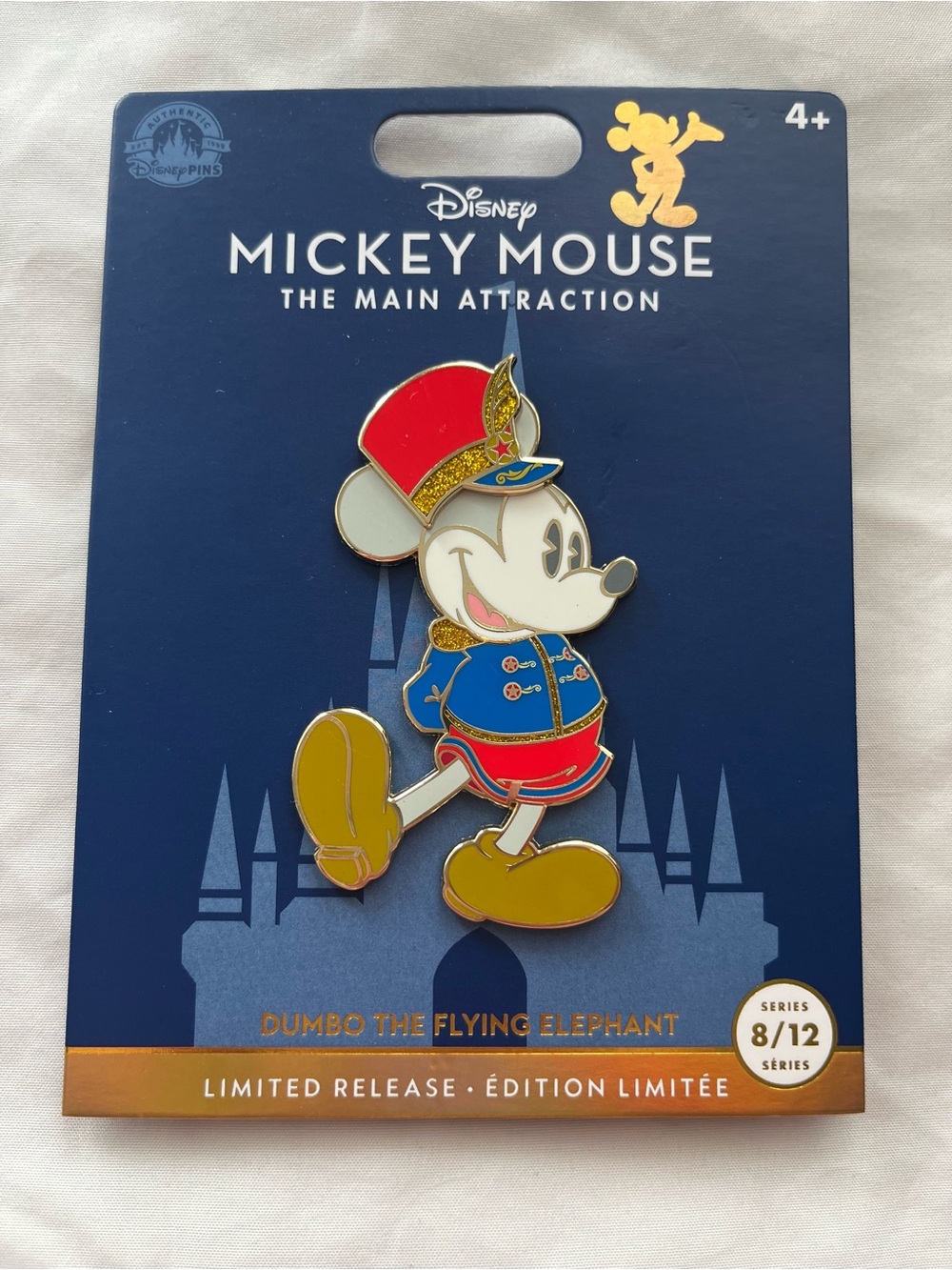 Disney Mickey Main Attraction Pin 8/12 Dumbo Flying Elephant Limited Release